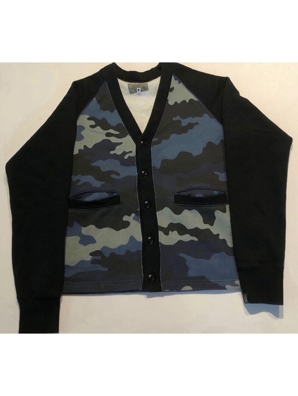 Bape cardigan crew neck sweatshirt